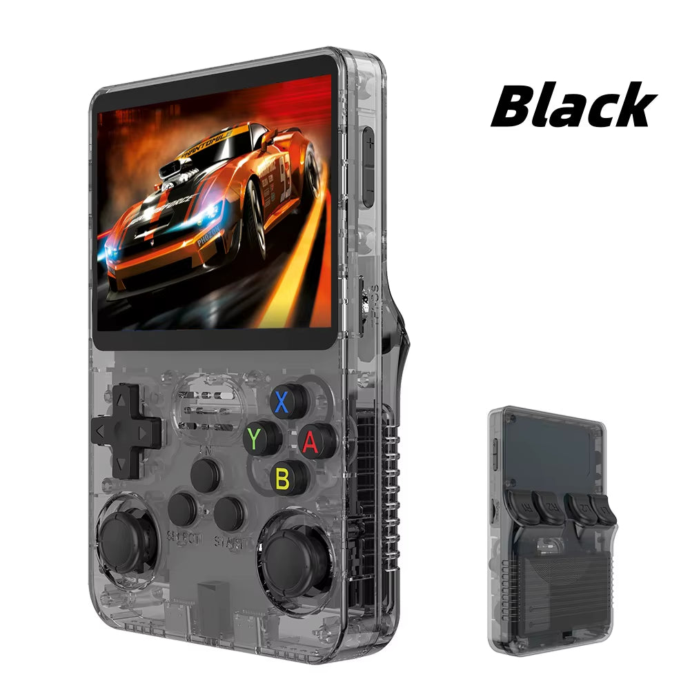 R36S Retro Video Handheld Game Console Linux System 3.5 in IPS Screen 3000Mah Battery 64G/128G TF Card Preinstalled Games