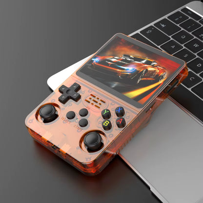 R36S Retro Video Handheld Game Console Linux System 3.5 in IPS Screen 3000Mah Battery 64G/128G TF Card Preinstalled Games
