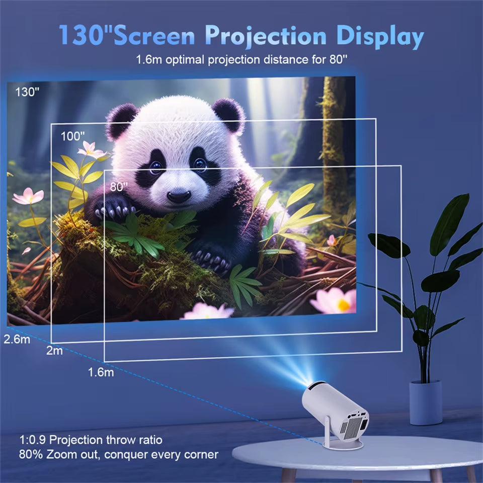 Hy300 Pro and FY300 New Projector 4K Wifi 1080P 1280*720P HD Home Cinema Outdoor Portable Video Movies Led Mini Projetor