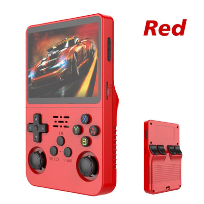 R36S Retro Video Handheld Game Console Linux System 3.5 in IPS Screen 3000Mah Battery 64G/128G TF Card Preinstalled Games