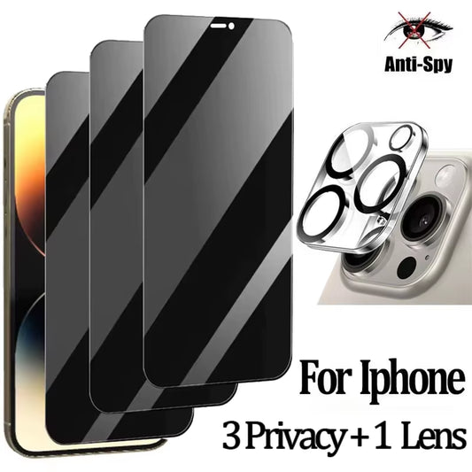 For Iphone 16 17 15 14 Pro Privacy Tempered Glass for Iphone 15 14 13 12 11 Pro Max Iphone14 Iphone13 Iphone16 Iphone 16 Pro anti Spy Screen Protector Iphone 14Pro